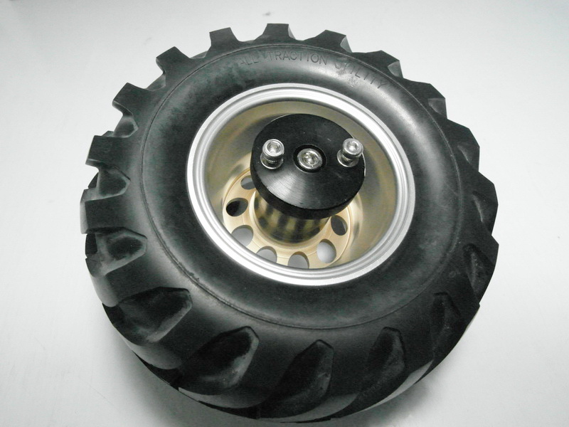 2.2\" RC Channel aluminum wheel spare tire mount